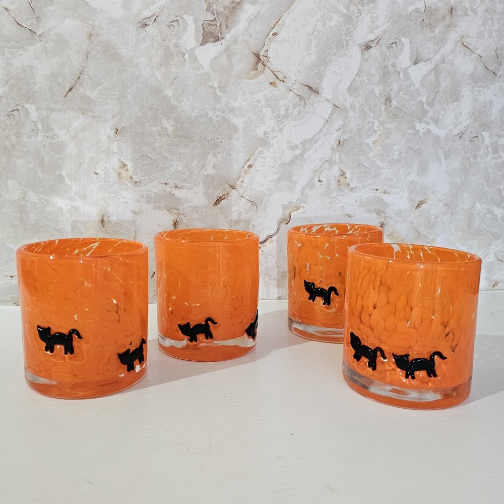 Halloween Black Cat Inlay Glasses